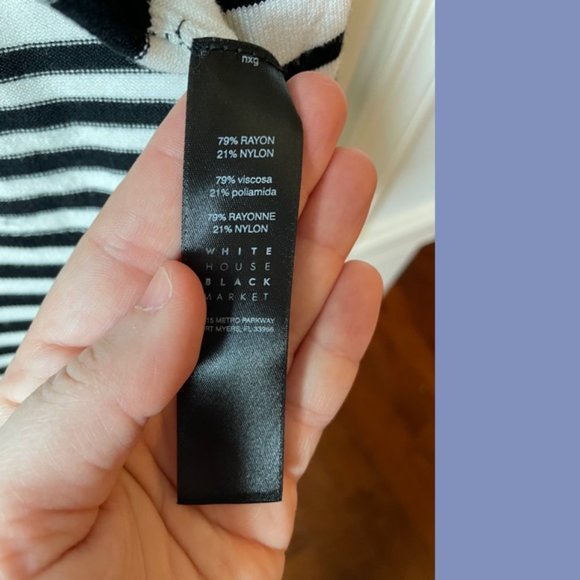 WHBM Black and Cream Stripe Cardigan - Picture 8 of 11